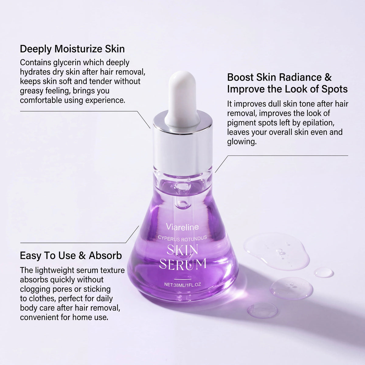 Viareline Cyperus Rotundus Post-Shave Serum (Oil)
